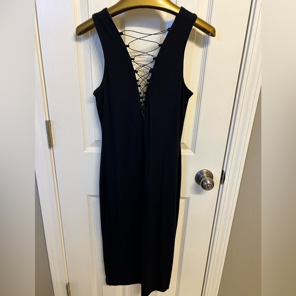 NWT Bardot Black Bodycon Dress Size XS - Picture 5 of 6